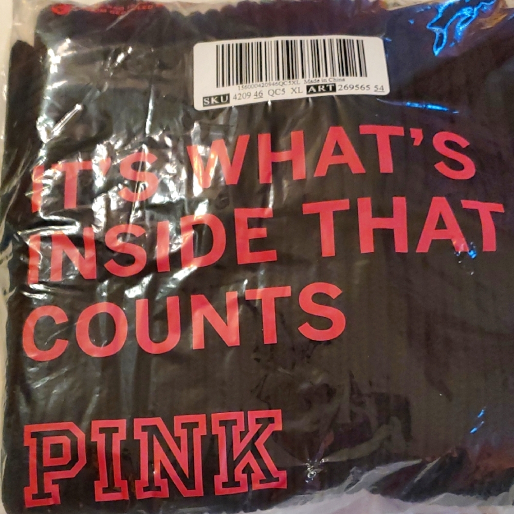 Pink  Black Turtleneck Sweater, NWT